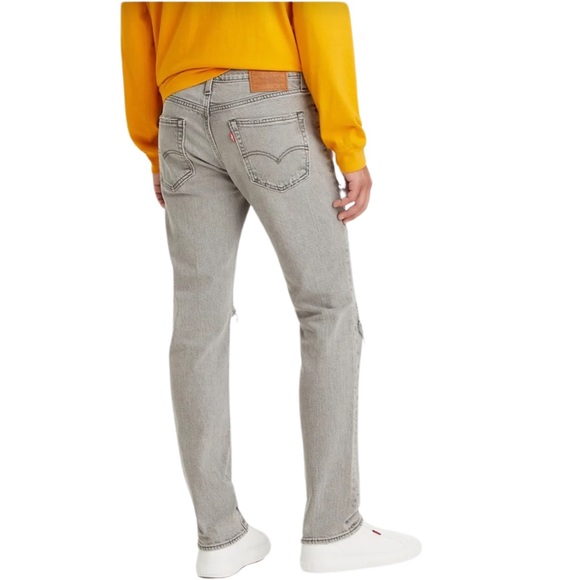 Levi’s Premium 511 Slim Jeans Destroyed Gris - Picture 15 of 16